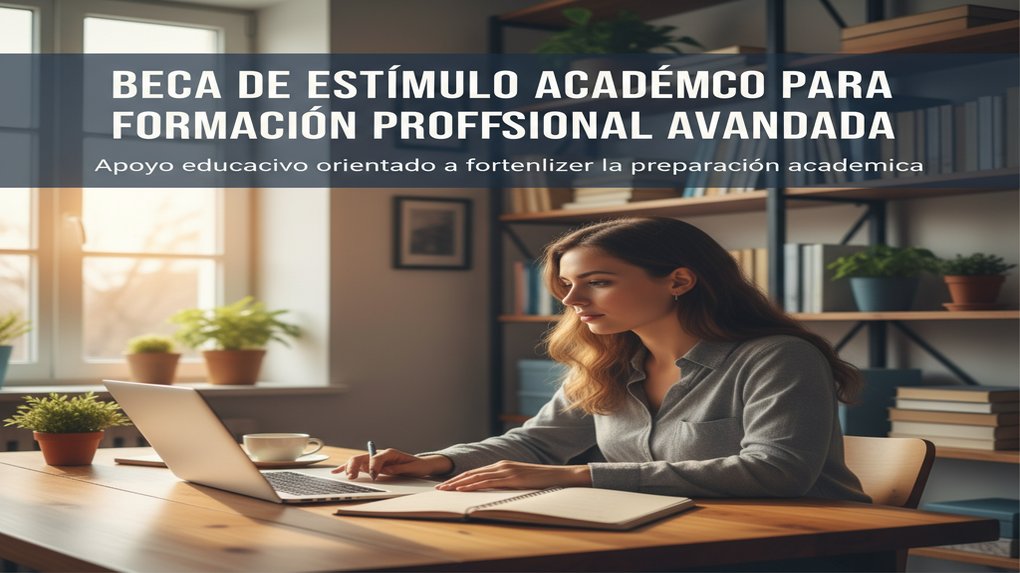 Beca de Estímulo Académico para Formación Profesional Avanzada: apoyo educativo orientado a fortalecer la preparación académica