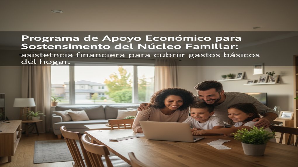 Programa de Apoyo Económico para Sostenimiento del Núcleo Familiar: asistencia financiera para cubrir gastos básicos del hogar
