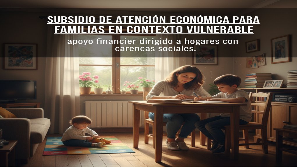 Subsidio de Atención Económica para Familias en Contexto Vulnerable: apoyo financiero dirigido a hogares con carencias sociales